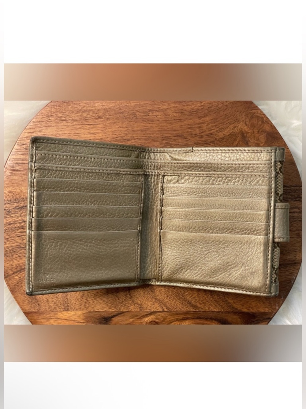 ✨ Diva’s essentials👆AUTHENTIC GUCCI BAMBOO TASSEL WALLET | Beige Taupe✨ - Picture 10 of 15